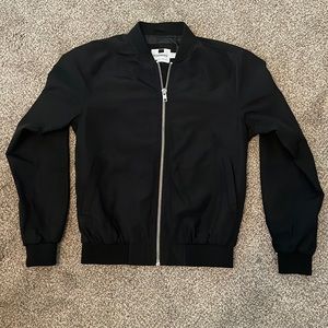 Black bomber jacket